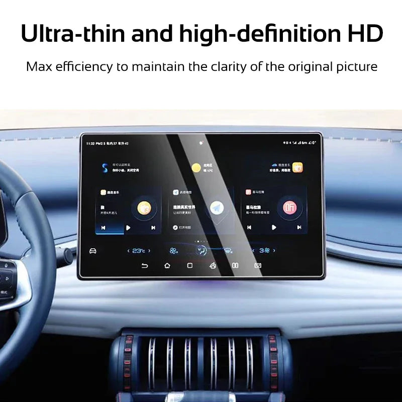 Tempered Glass Film Screen Protector for BYD Atto 3 Yuan Plus 2022-2025 Instrument Navigation Protective Cover Car Accessories