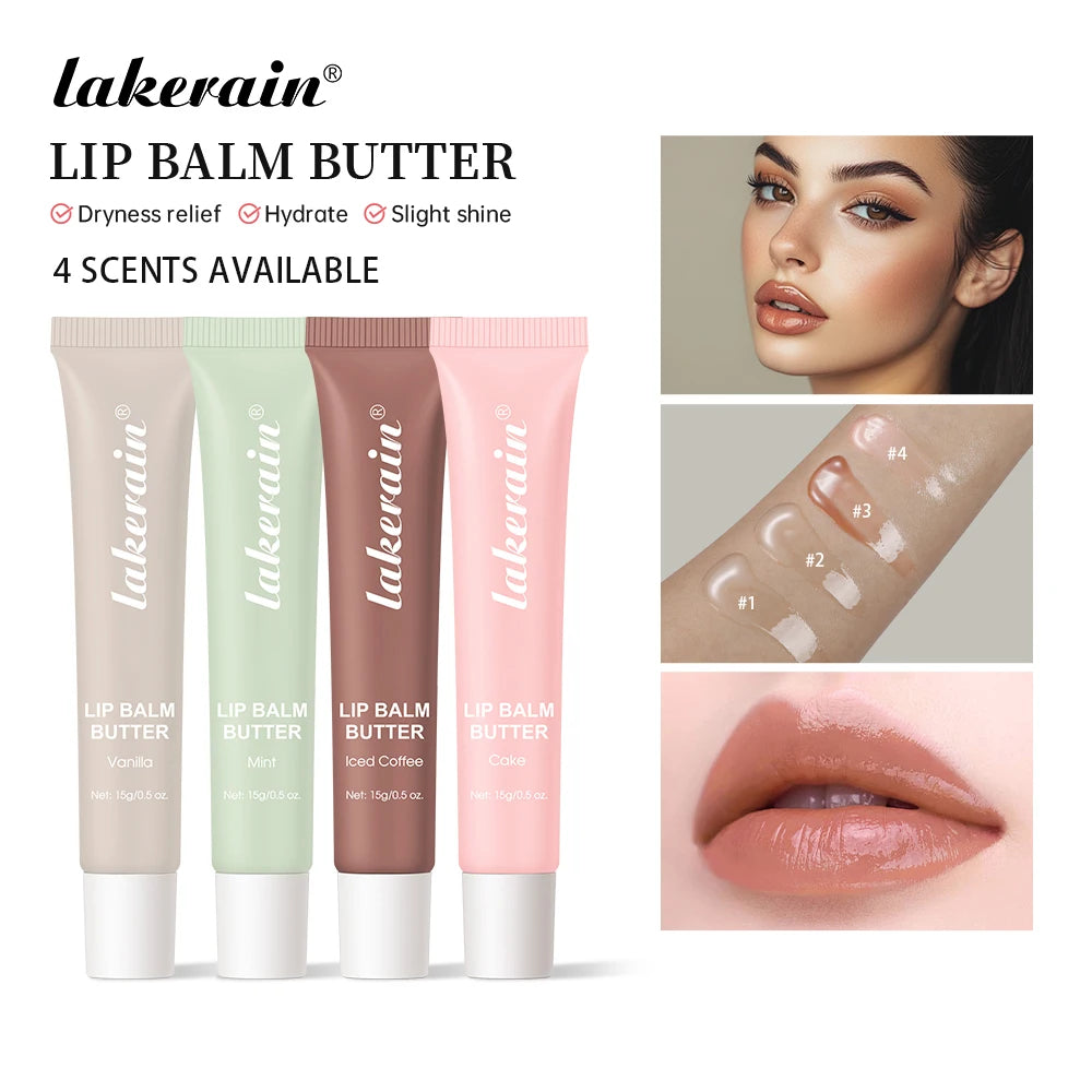 Mirror Lip Balm Butter Set Deep Moisturizing Lip Glaze Gross Smoothing Color Lips Oil Long Lasting Nourishing Lip Care Cosmetics