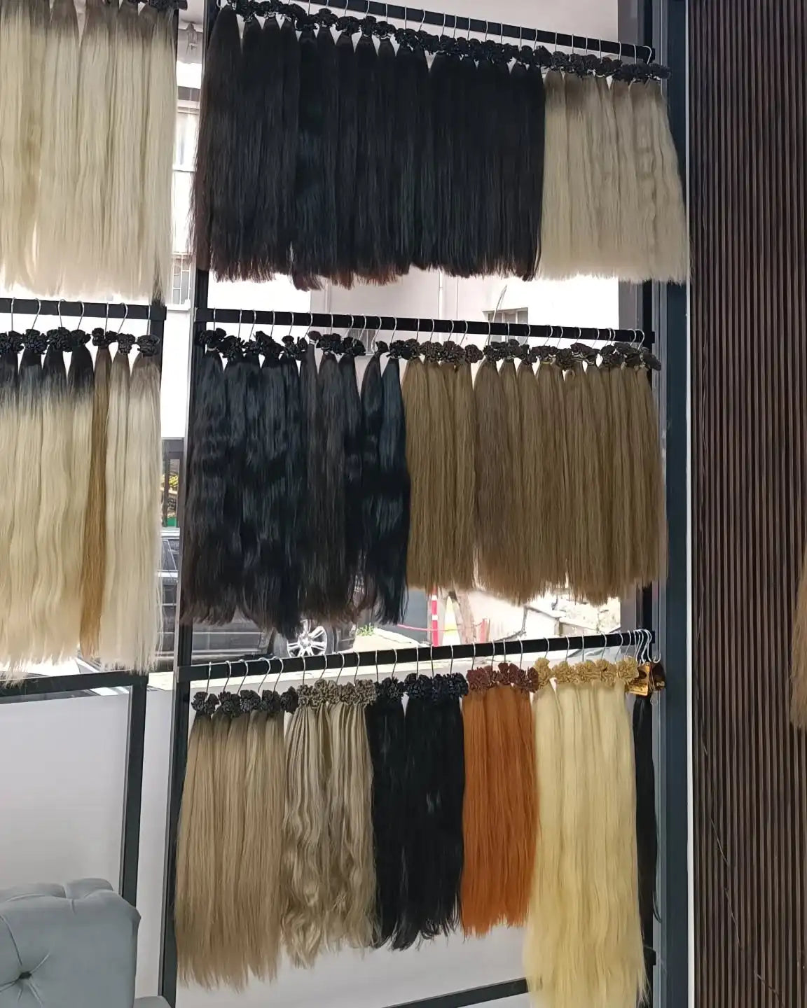 Straight Hair Flat Tip Hair Extensions K Tip Natural 100% Human Hair Fusion Extensions Set Keratin Prebonded Capsule Blonde Colo