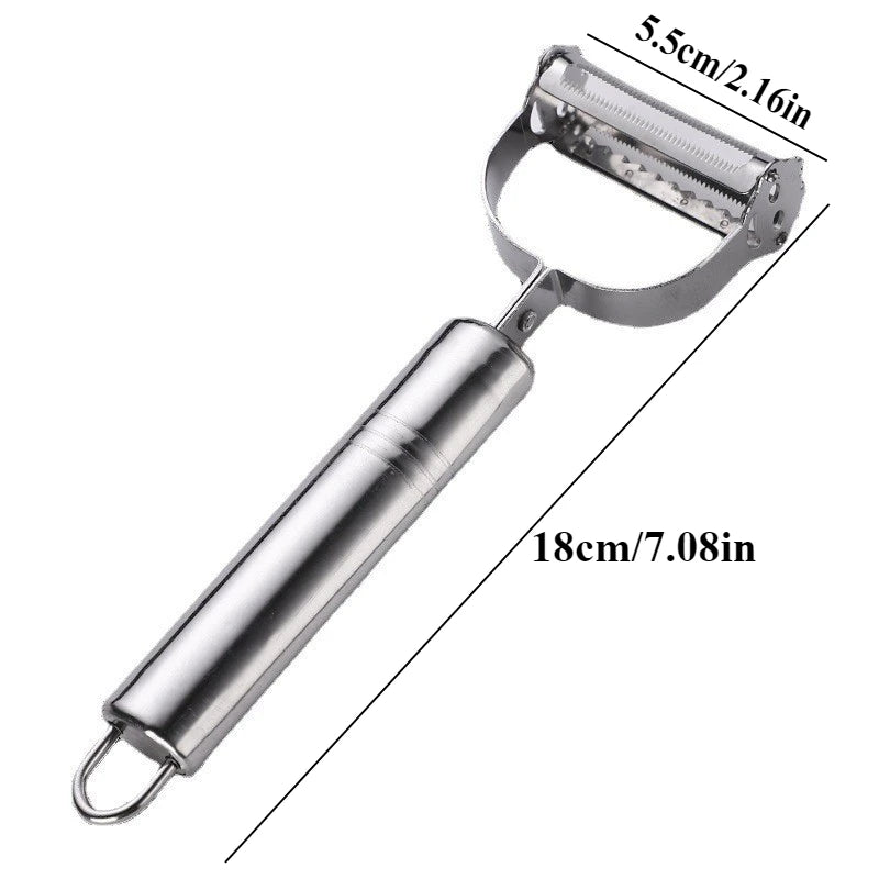2-in-1 High Quality Stainless Steel Potato Cucumber Carrot Grater Julienne Peeler Vegetables Fruit Peeler Vegetable Slicer