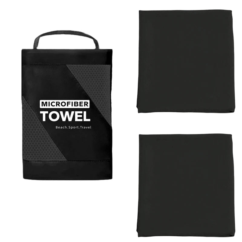 Super Absorbent 2PCS Towel Fast Drying Sports Towel Suitable Swimming Camping Fitness Breathable Durable Travel Essentials