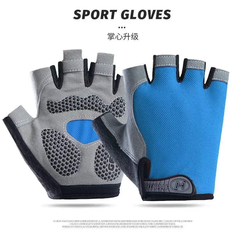 Boxing Gloves for Men Women Fingerless Cycling Motorcyclist Mtb Bicycle Gloves Gym Yoga Fitness Training Exercise Mitten Elastic