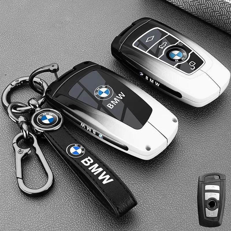 Alloy Metal Car Remote Key Case Cover Shell Holder For BMW F30 F20 F10 F18 F22 F01 X3 X4 F06 F02 M3 M5 Auto Keychain Accessories