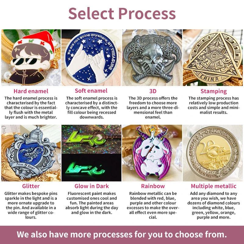 [Minimum 10pcs] Custom Metal Refrigerator Magnet Soft Enamel Process Design Stamping 3D Hard Enamel