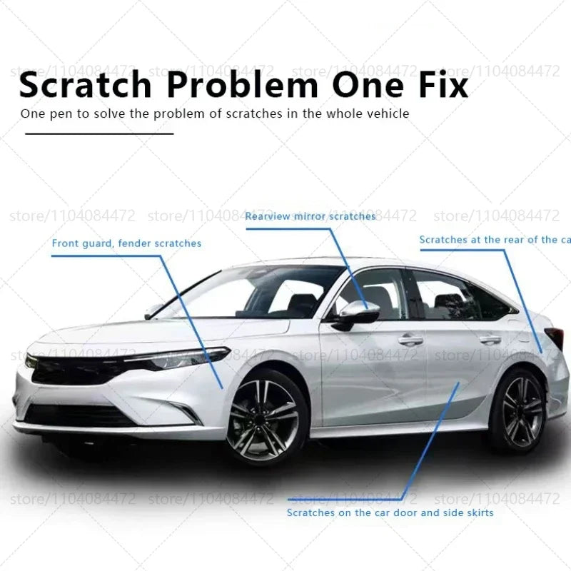 Car Paint Repair Pen For 1979-2025 Volkswagen Jetta Paint Scratch Repair Accessories 4PCS White LC9A White L0K1 Red LC3J Blue