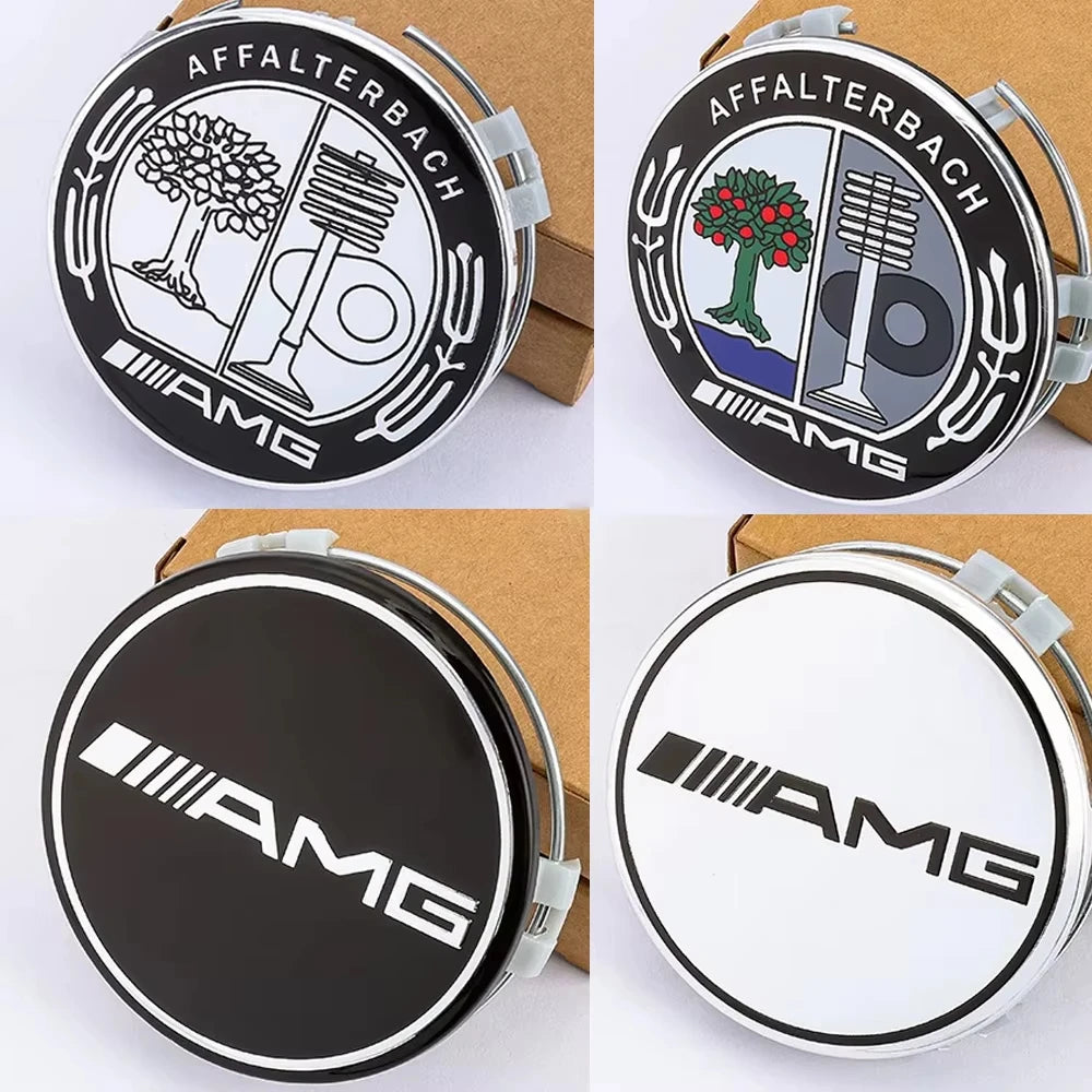 4pcs 75MM Car Wheel Center Hub Caps Covers For Mercedes Benz A B C S Class AMG GLA CLA GLC W176 W221 W204 W205 car ornaments