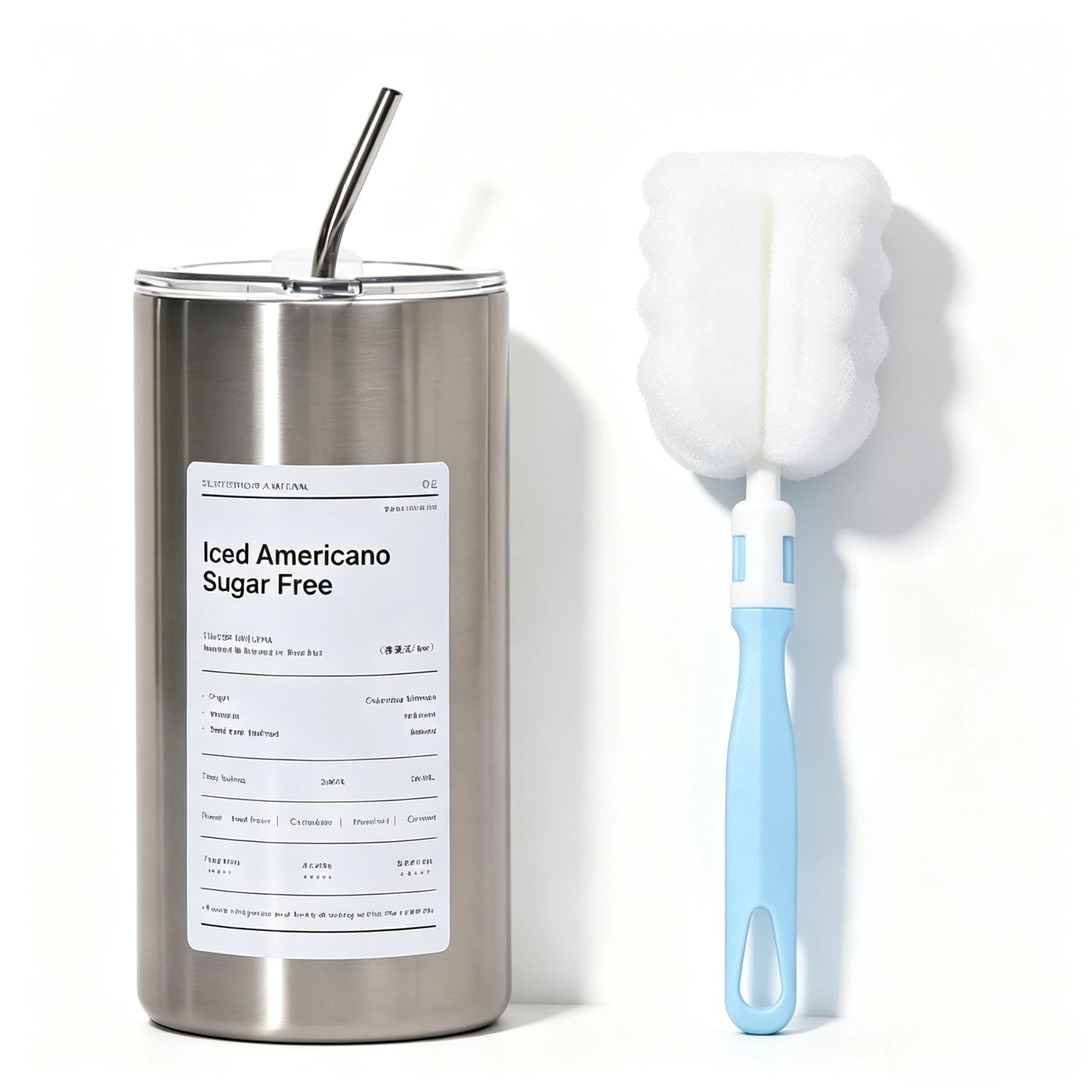 Portable 600ml Thermos Cup 304 Stainless Steel Coffee Mug Thermal Leak-proof Water Bottle with Straw Insulated Bottle Drinkware