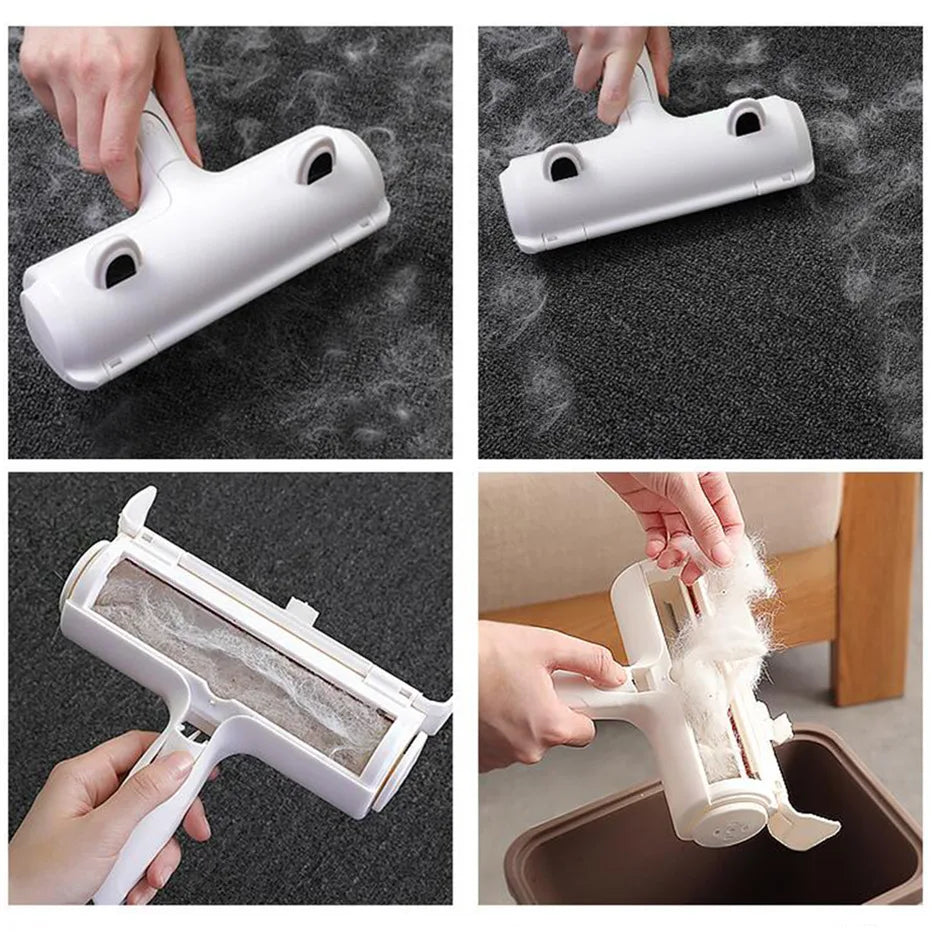 Cat Dog Hair Remover for Couch Furniture Carpet Car Seat Reusable Roller Pet Fur Removal Tool