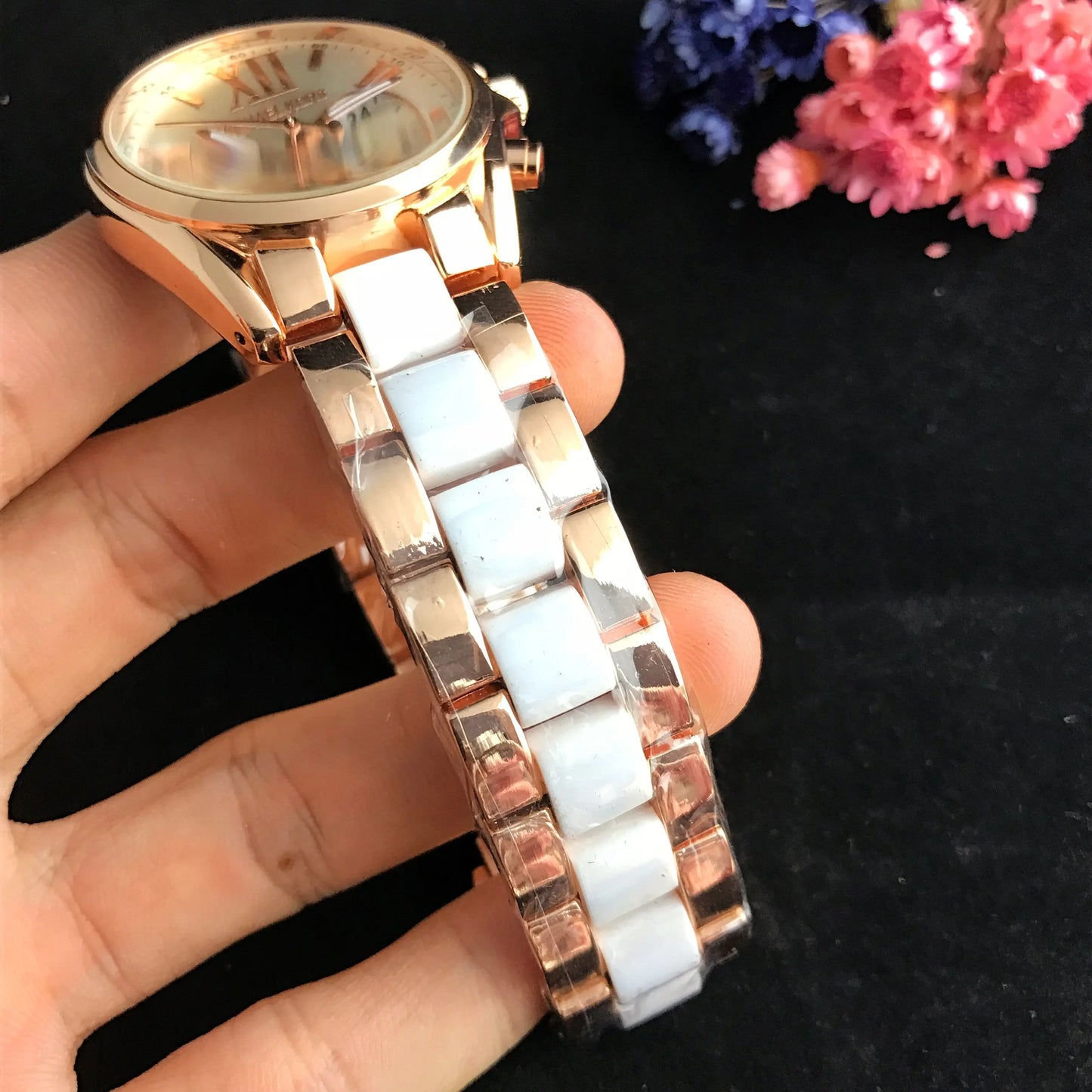 Michael Kors Ladies Fashion Watch Business Style Alloy Quartz Watch Luxury Design Multifunctional Chronograph Elegant Gift Women