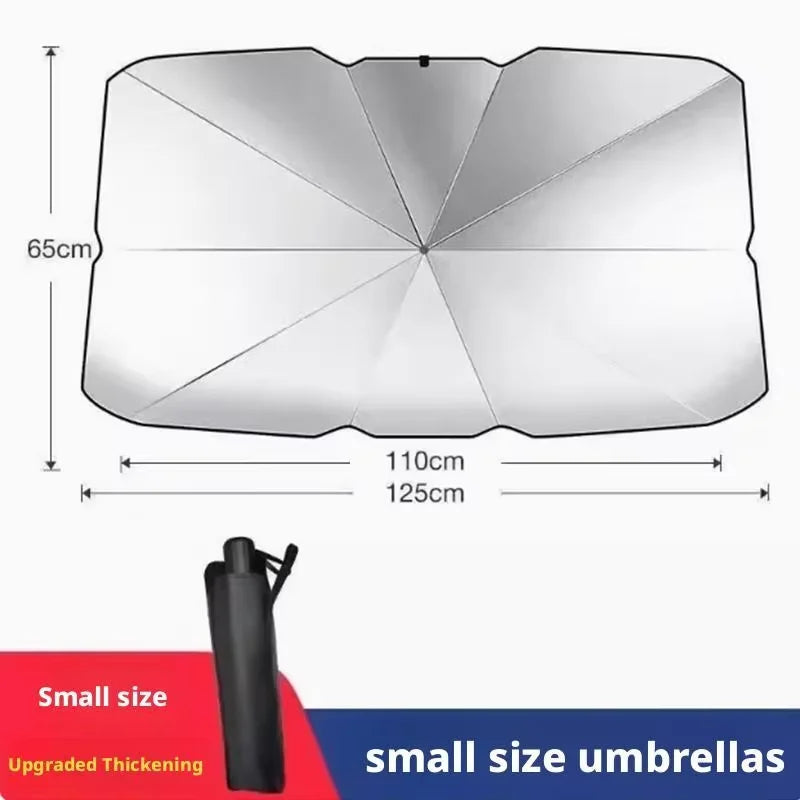 Portable Car Sunshade Inside Front Windshield UV Sun Protector Insulation Sun Block UV Protectant Dash Cover