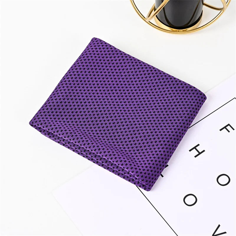 1/5/10PCS Dot Print Ice Cool Towel for Outdoor Fitness - Quick Drying Sweat-Absorbing Sports Towel With Cooling Sensation