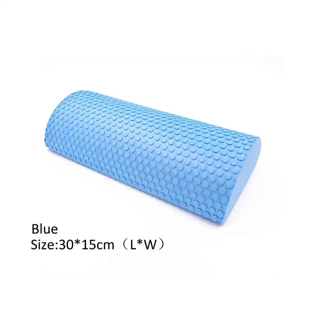 Half Round EVA Massage Foam Roller Yoga Pilates Fitness Equipment Balance Pad Yoga Blocks with Massage Floating Point 30-45cm
