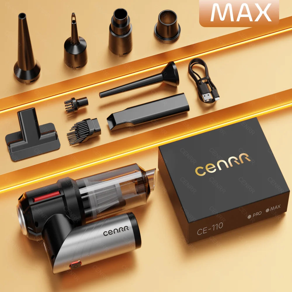 CENRR 998000PA Car Vacuum Cleaner Mini Cordless Powerful Wireless Car Cleaner HandHeld Portable Vacuum Cleaner Home Appliance