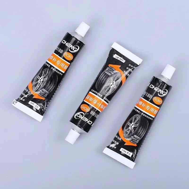 30/50ml Waterproof High Temperature Resistant Tyre Repair Liquid  Black Strong Rubber Glues Adhesive Glue Car Repairs Tools