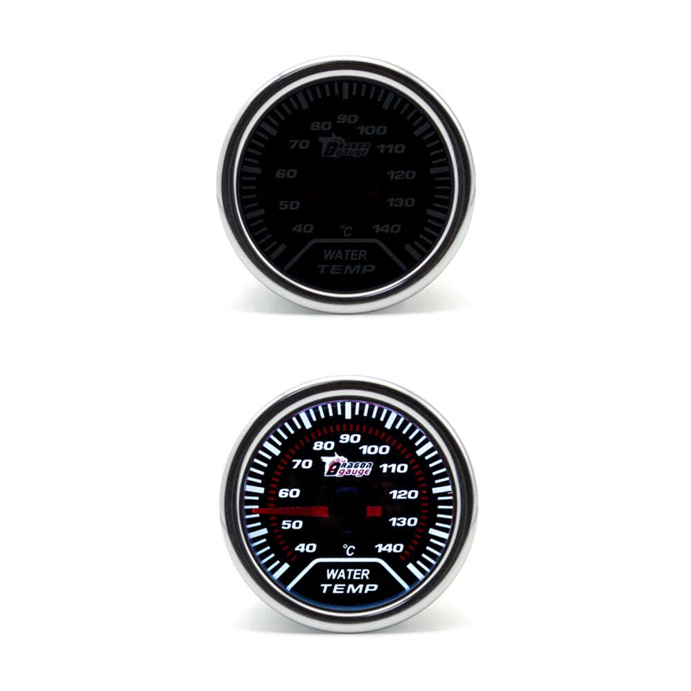 2" 52mm Universal 12V Car Turbo Boost Gauge BAR PSI Vacuum Water Temp Oil Temp Oil Press Exhaust Temp Gauge Tachometer RPM Meter