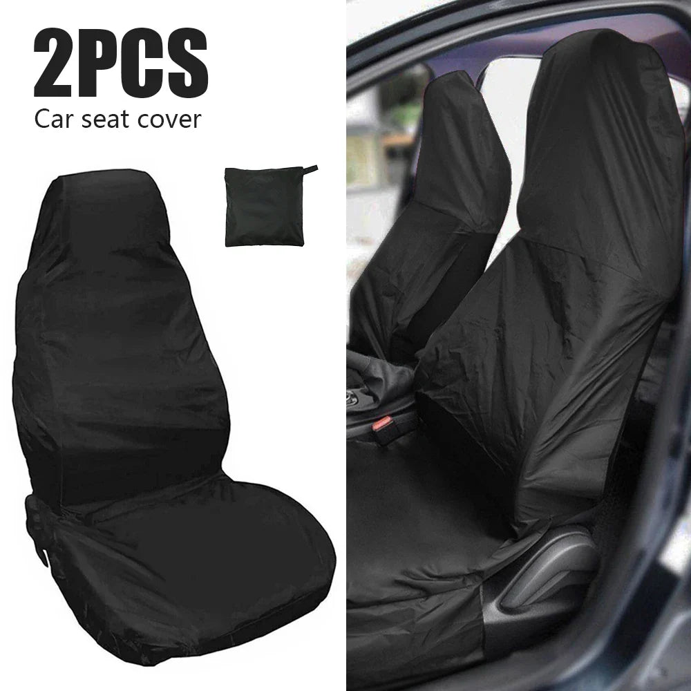 2Pcs Car Seat Cover Waterproof Universal Auto Seat Covers Breathable Cushion Protector Pull Cargo Antifouling Dust Covers