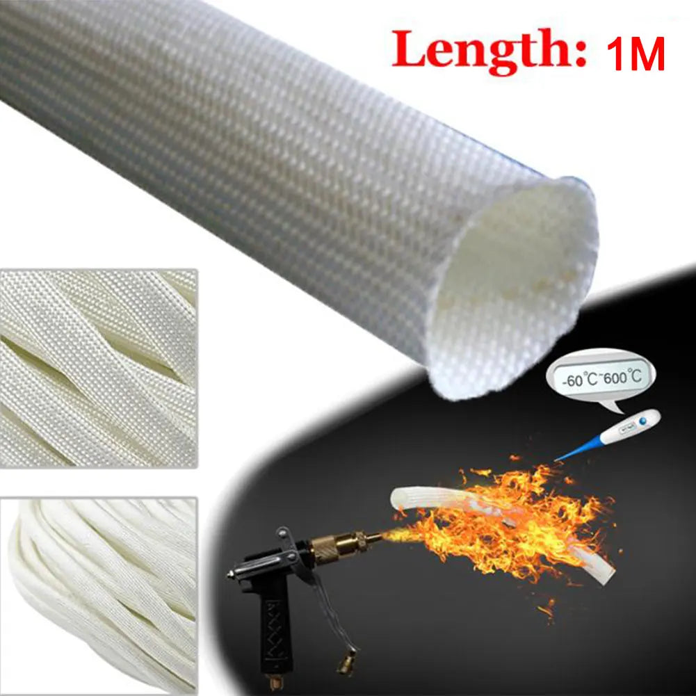 Thermal Insulated Exhaust Glass Fibre Hose for Webasto and For Eberspacher Parking Heater Fit 22mm and 24mm Exhaust Pipes