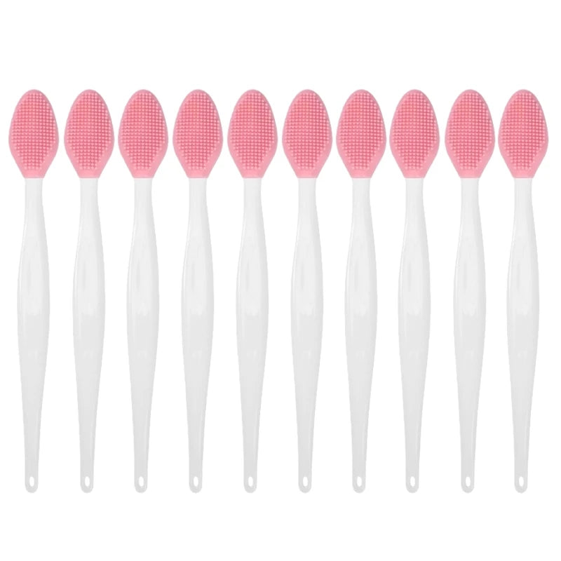 1/5/10Pcs Silicone Nose Cleansing Brush Exfoliating Massage Tools Facial Blackhead Removal Brushes Face Pore Deep Cleaning Wands