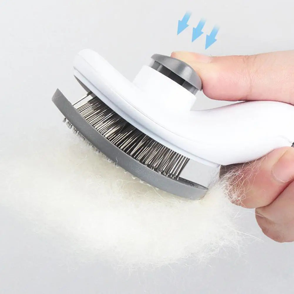 Pet Dog Brush Cat Comb Self Cleaning Pet Hair Remover Brush For Dogs Cats Grooming Tools Pets Dematting Comb Dogs Accessories