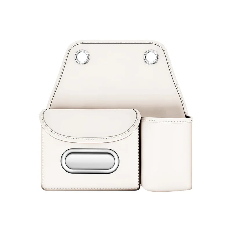 Universal Car Backseat Organizer Leather Seat Back Storage Bag with Tissue Box, Water Bottle Holder