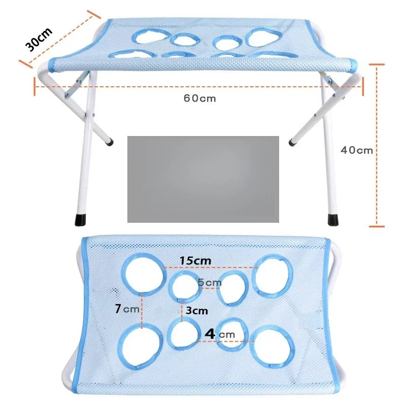 Pet Grooming Hammock Hanger Mesh Pet Bath Table Foldable Cat Dog Trimming Fixed Bracket Multi Functional Pet Grooming Supplies
