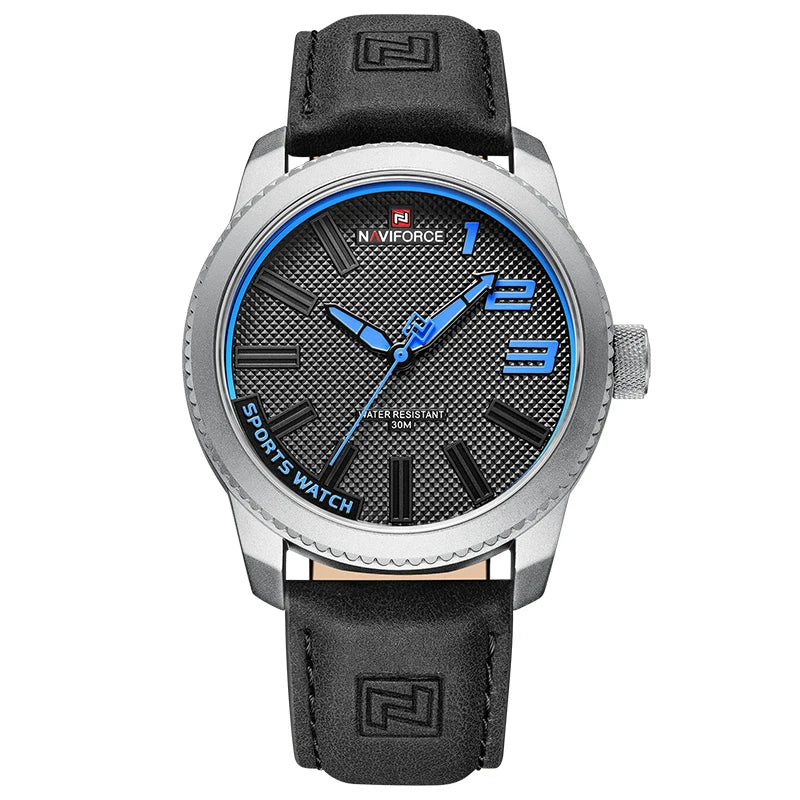 NAVIFORCE Luxury Brand Date Japan Movt Square Men Quartz Casual Watch Army Military Sports Watch Men Watches Male Leather Clock