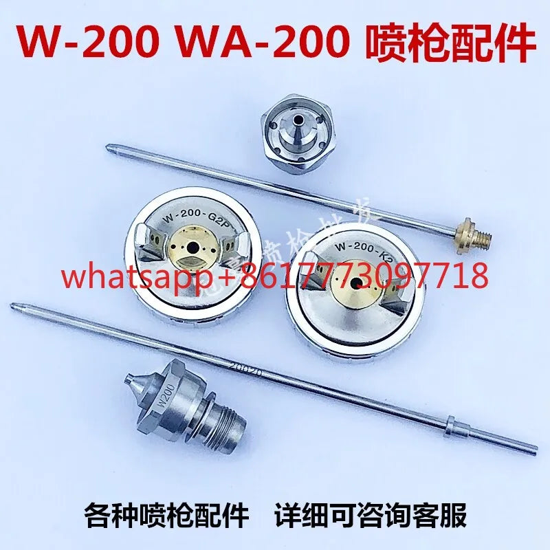 1PCS WA-200 automatic spray gun accessories W-200-G2P/K2/R2/W1/W2/30/40 atomizing cap w200 needle nozzle
