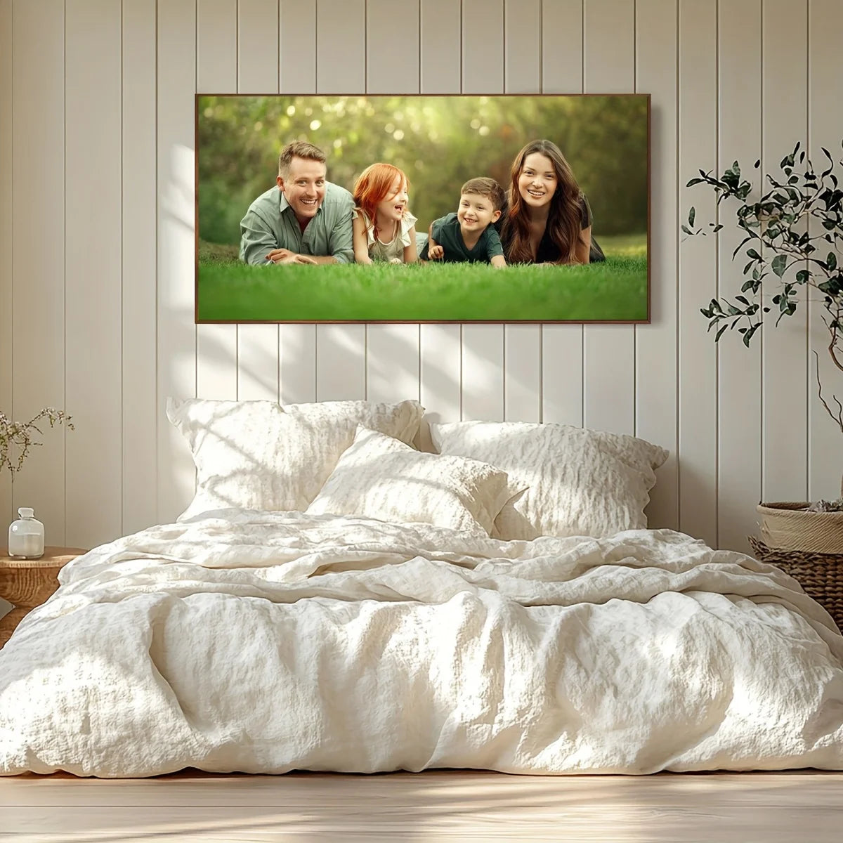 Custom Canvas Printing Personalized Photo Large Horizontal Poster for Family Life Pets Scenery Weddings Birthdays Home Decor