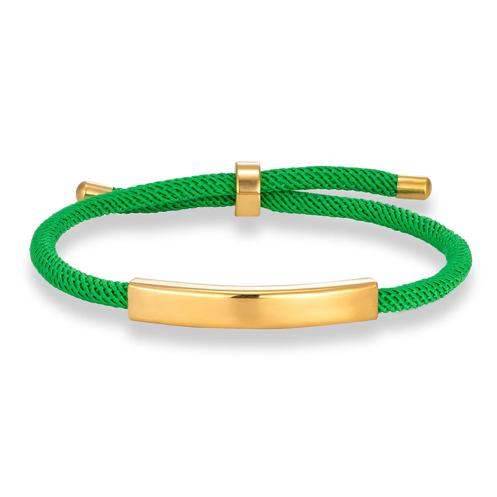 MKENDN Punk SOS Custom logo Name Engrave Text Rope Bracelet customize Stainless Steel Bracelets For Women Men ID Bracelet