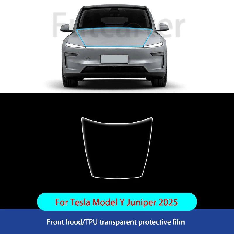 For Tesla ModelY Juniper2025 TPU Transparent Sticker Body Accessories Styling Pre-Cut Paint Protection Film Car Clear Kit Sticke