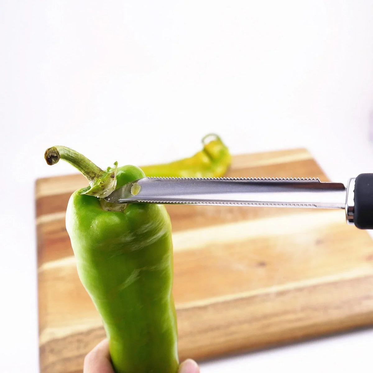 Chili Core Extractor Home Portable Stainless Steel Zucchini Courgette Cucumber Corers Special Kitchen Gadgets with Serrated Edge
