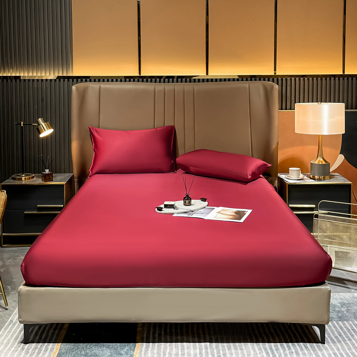 Natural Mulberry Silk Bed Fitted Sheet Deep 25CM Real Silk Mattress Cover Customized Size Luxury High-End Bedding Sheets