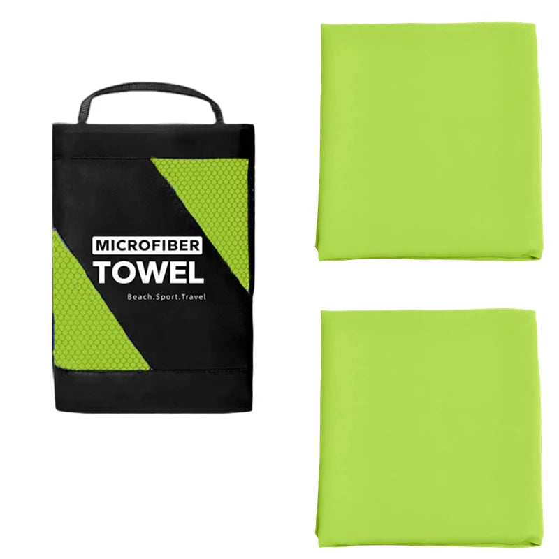 Super Absorbent 2PCS Towel Fast Drying Sports Towel Suitable Swimming Camping Fitness Breathable Durable Travel Essentials