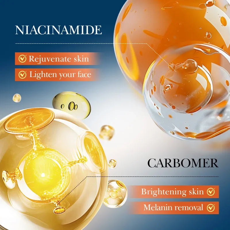 Vitamin C 5Pcs Skincare Set Cleanser Toner Serum Cream Brightening Moisturizing Glow Smooth Pore Care Korean Skincare