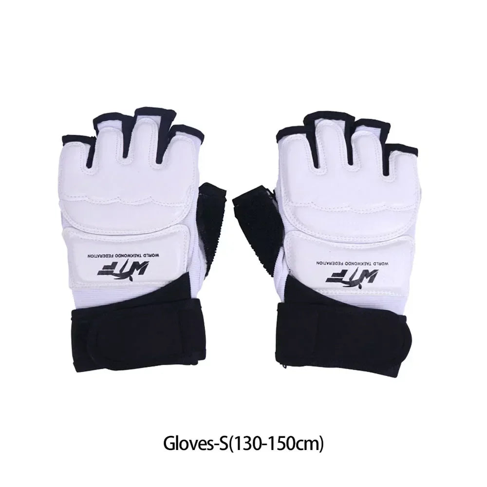 Half Finger Boxing Gloves Taekwondo Protective Foot Cover Martial Arts Combat Protective Training Hand and Foot Protection Set