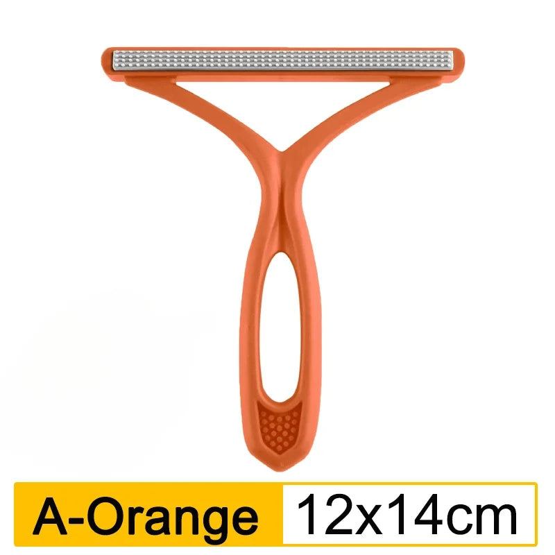 Double-Sided Portable Lint Remover for Pet Hair-Reusable Fabric Shaver for Clothes/Carpet/Car Seats, Fur Removal Tool Hair Brush