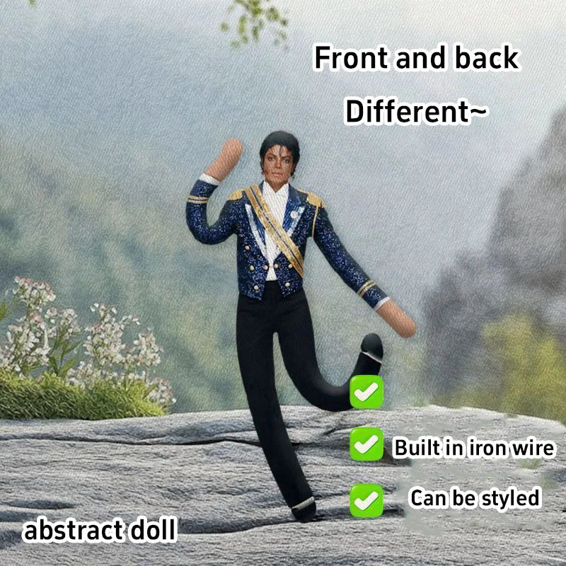 Pop King Michael Jackson Stuffed Doll Flexibly Movable Joints Handwoven Toys  For Fan Gifts For Home Decoration 2026 New Gifts