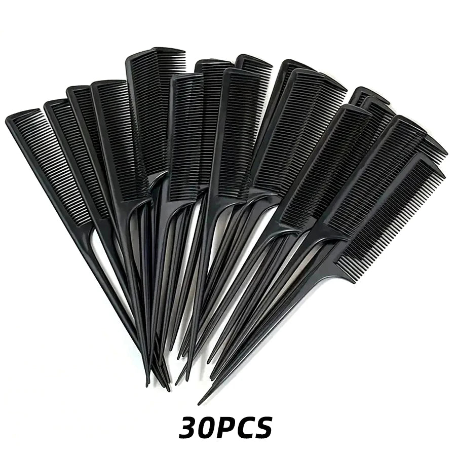 5/10/20pcs Rat Tail Comb Set, Heat Resistant Anti-Static Hair Styling Combs for Salon, Professional Hairdressing Tools