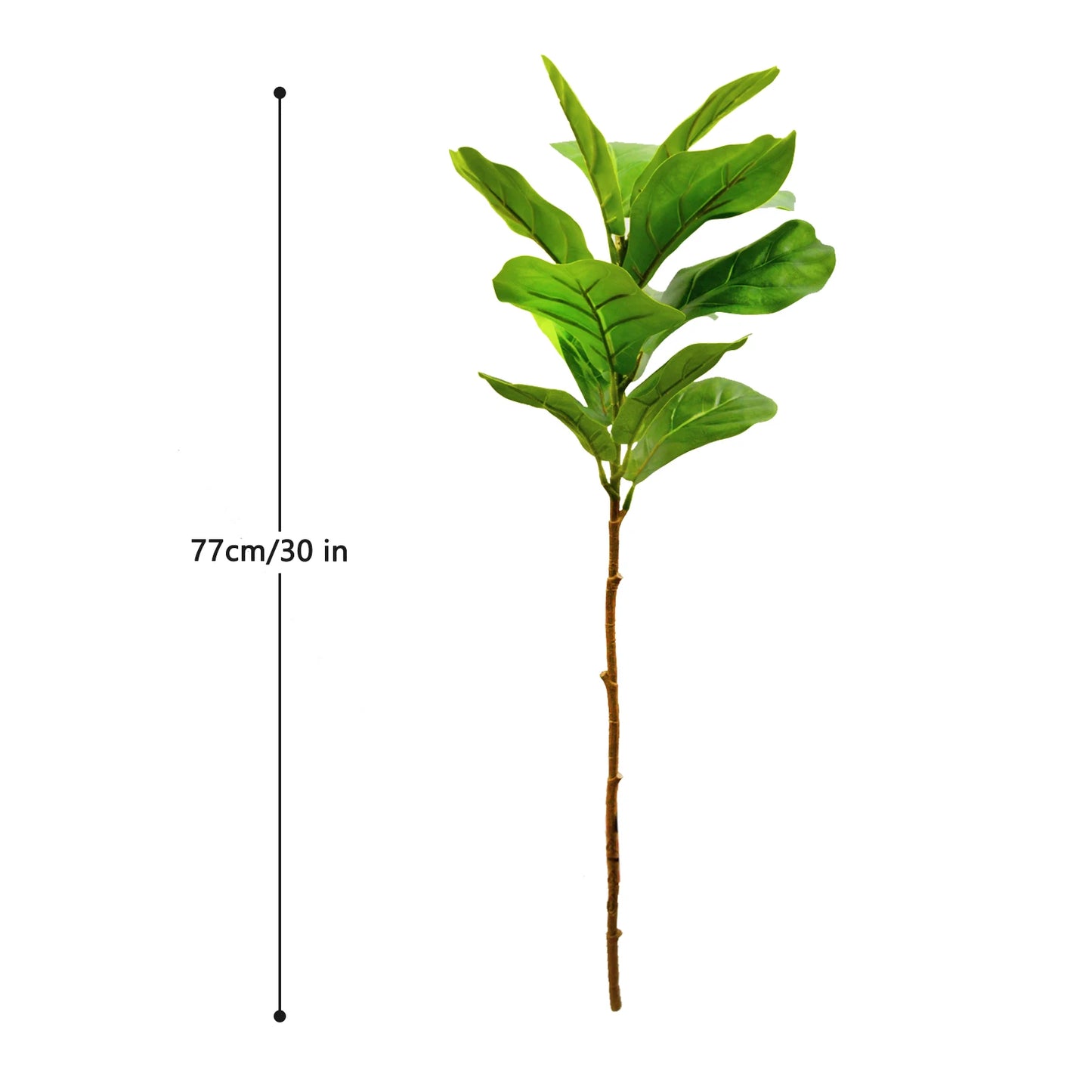 77-135cm (53.1in) Artificial Fiddle Leaf Ficus Fig Plant for Outdoor Courtyard Garden Balcony Indoor Home and Office Decoration