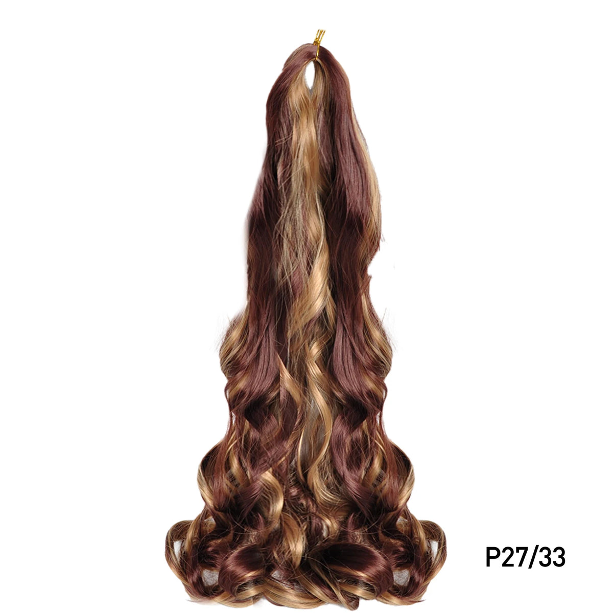 French Curls Braiding Hair 24Inch Synthetic Spiral Curls Braids Hair Extensions For Women Pre Stretched Loose Wave Braiding Hair