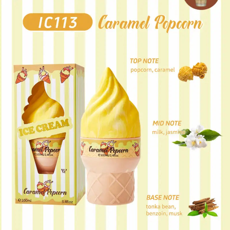Gourmet Dessert Perfume Spray,Chocolate Cookie/Cotton Candy/Caramel Popcorn Fragrance Mist,Sweet Women Strawberry Vanilla Scent