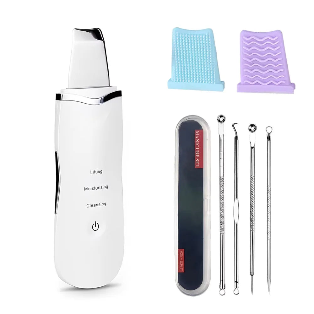 Ultrasonic Skin Scrubber Facial Spatula