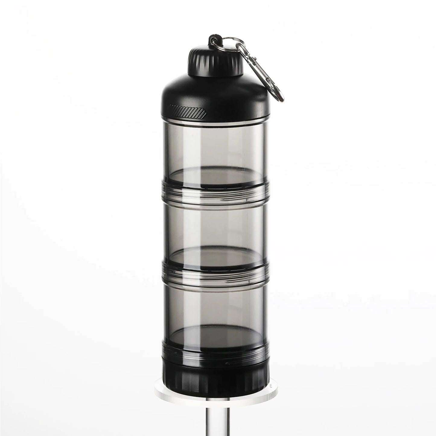 Protein Powder Dispenser Box Milk Powder Box With Funnel Keychain Portable Container for Toddler Snack Food Storage Box Dispense
