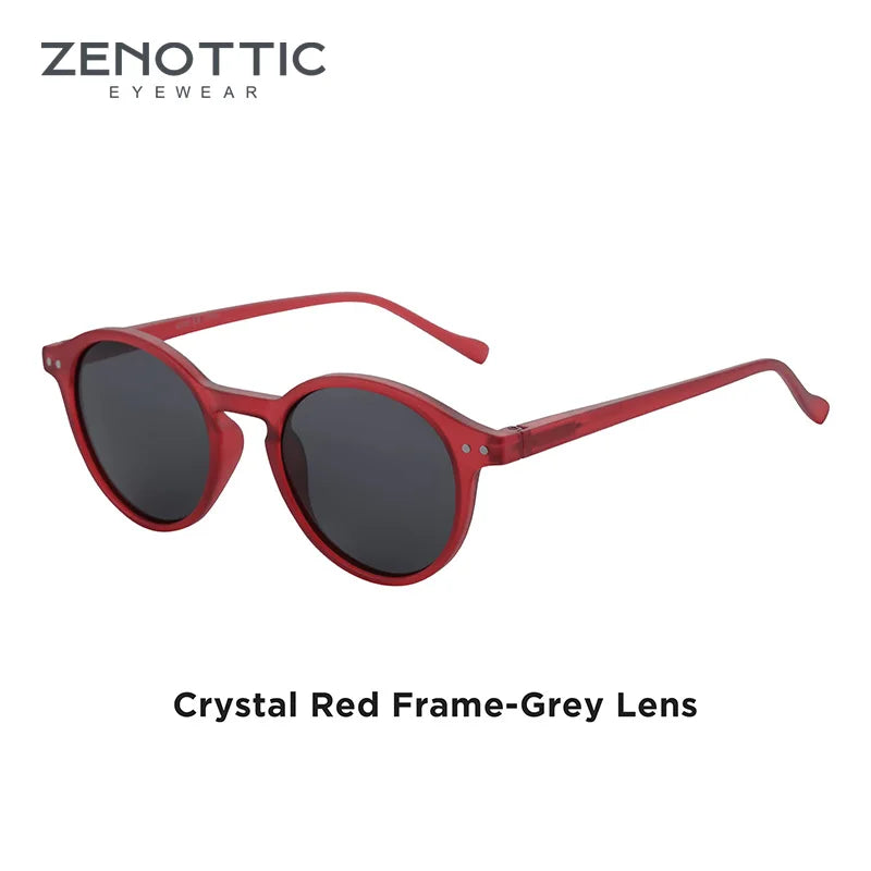 ZENOTTIC (S Size) Retro Circular Polarized Sunglasses 2026 2025 Men Women Vintage Small Round Sun Glasses UV400 Goggles Shades