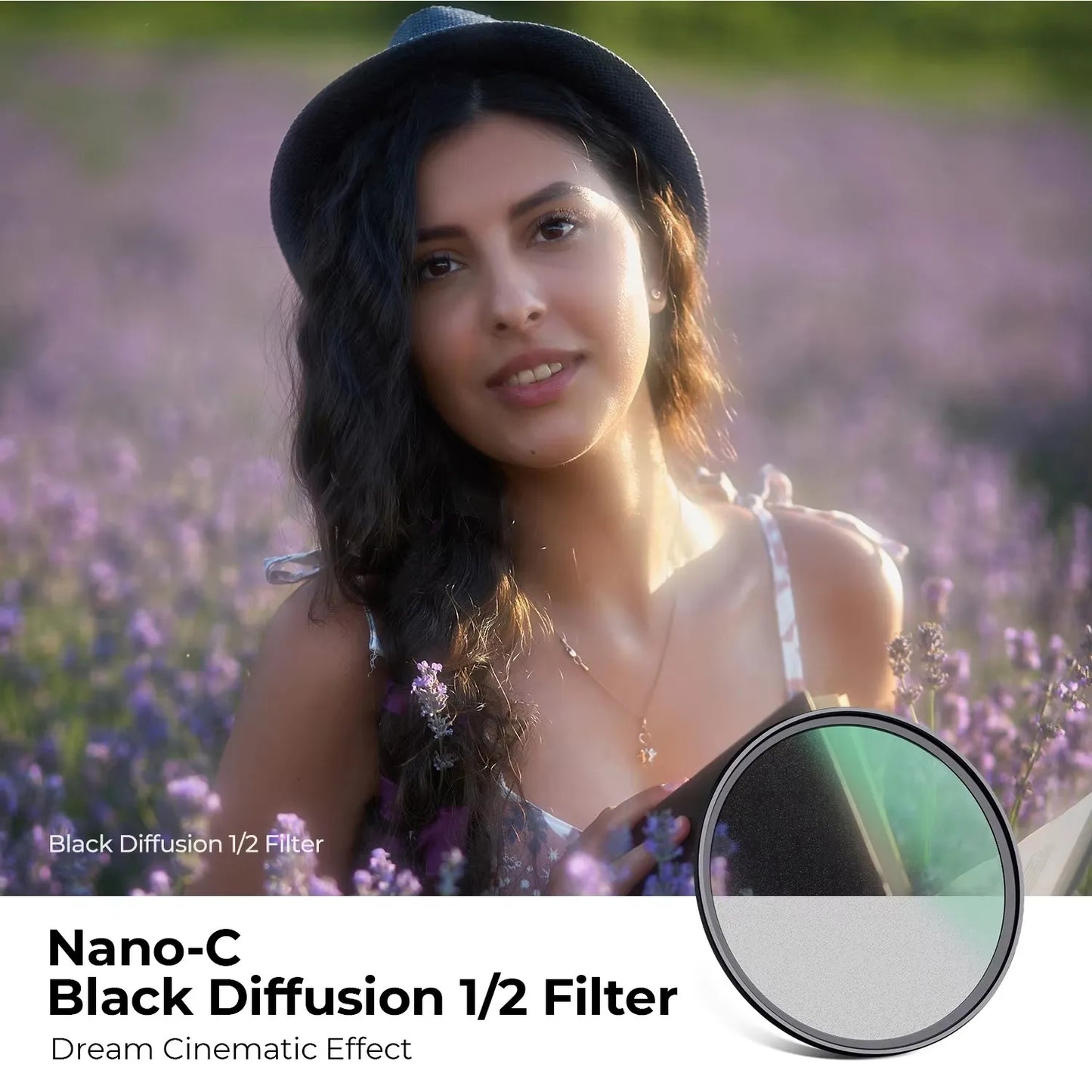 K&F Concept 1/2 1/4 1/8 Black Mist Diffusion Lens Filter 67 72 77 82 mm Blcak Mist Filtro 49mm 52mm 58mm 62mm 67mm 77mm 82mm