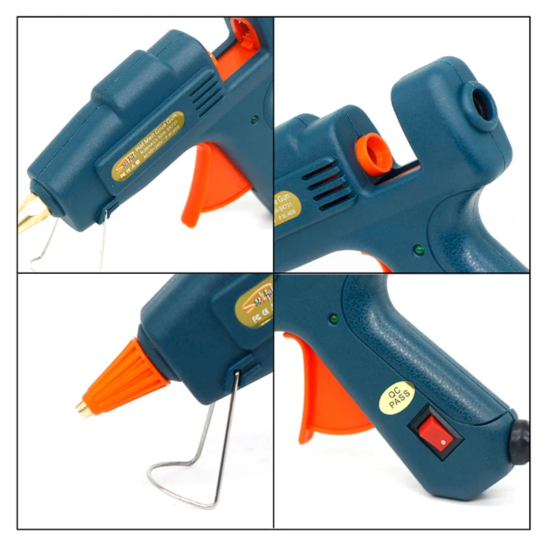 7mm 1.3mm Custom Fine Hole Min Glue Gun ,Replaceable Pure Copper Nozzle Using 7mm Glue Stick ,Nozzle Sold Separately  DIY TOOL