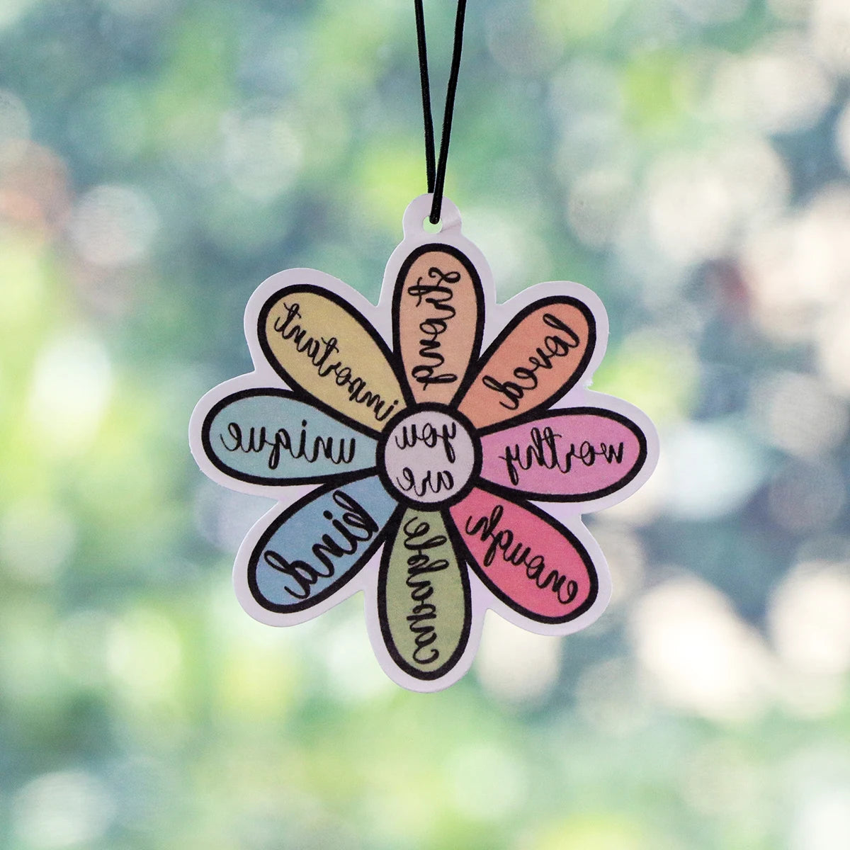 Quote Phrase Word Fragrant Paper Auto Interiors Colorful Car Fragrance Cabinet Bedroom Air Freshener Hangs Solid Perfume Gifts