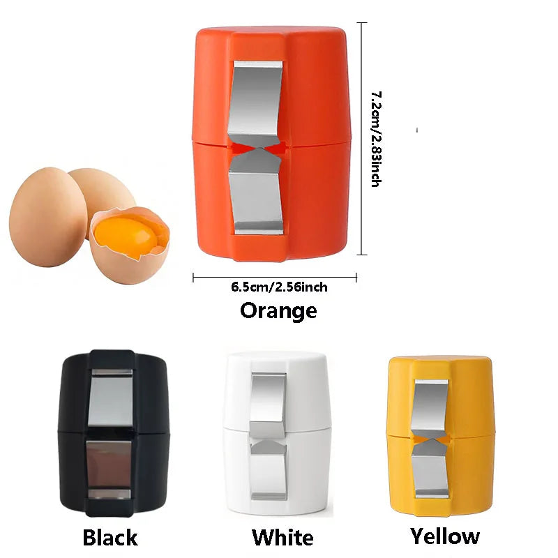 New Egg Shell Opener Manual Eggs Breaker Non-Stick Hand Eggshell Separator Portable Egg Shell Opener Tools Egg Peeler