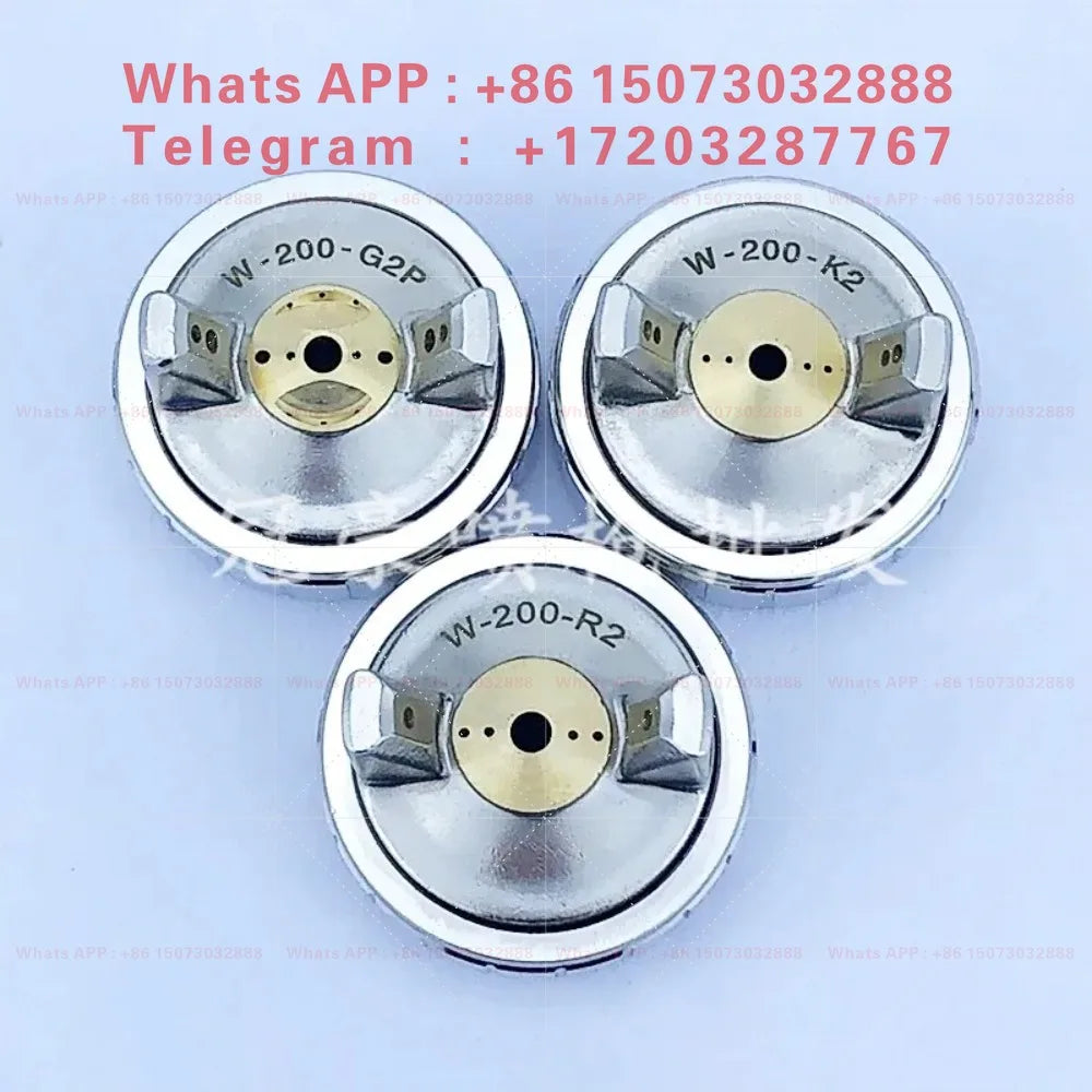 1PCS WA-200 automatic spray gun accessories W-200-G2P/K2/R2/W1/W2/30/40 atomizing cap w200 needle nozzle