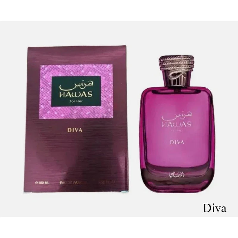 Hawas 100ml Unisex Eau De Parfum Long Lasting Fresh Woody Aquatic Fruity Aromatic Fragrance Elegant Modern Smooth Luxury Scent